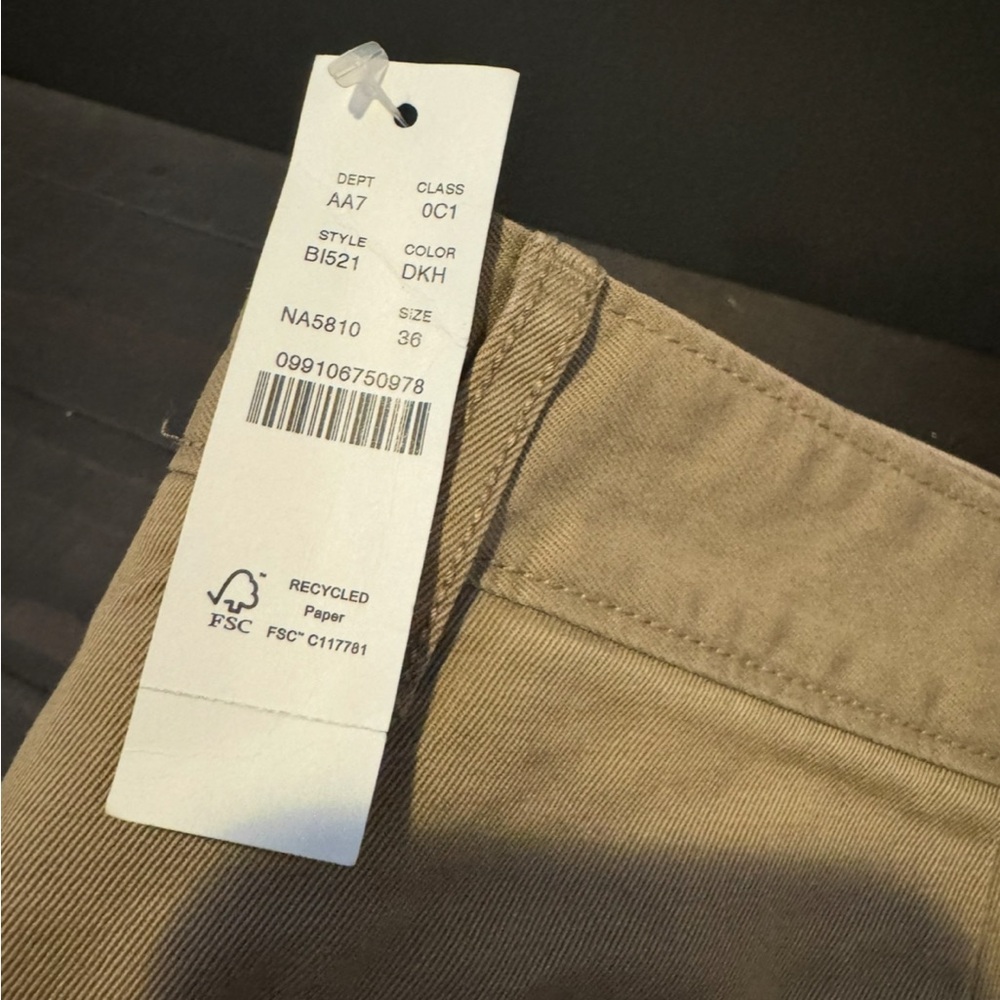 JCREW GIANT CHINOS BNWT 36